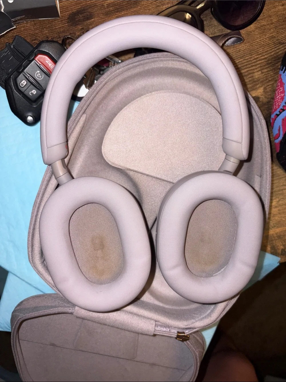 Sony Over-Ear Wireless Headphones — Taupe Gray